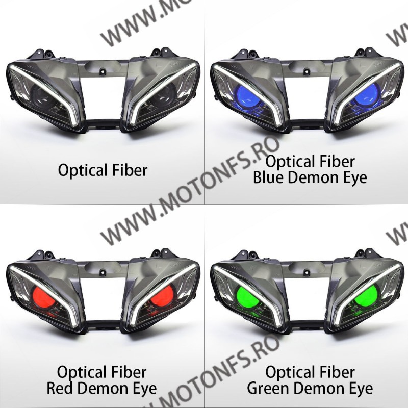 Kt Led Angel Halo Eye Headlight Assembly For Yamaha R