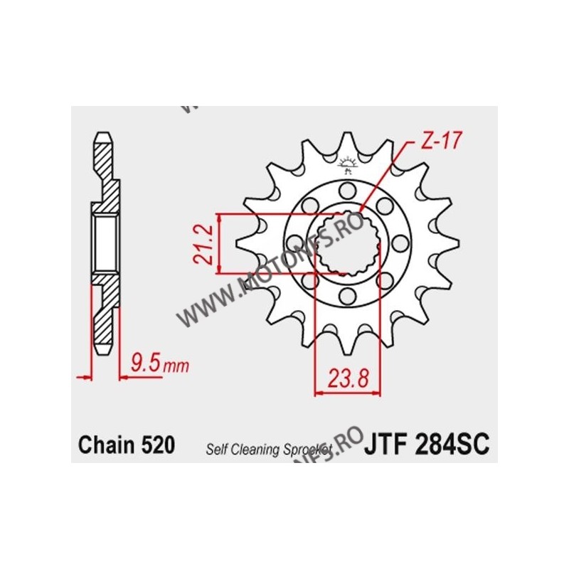 Jt Pinion Mx Fata Jtf Sc Dinti Cr Crf