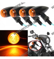 Set 2 Buc Semnale LED  Semnalizatoare Bullet Moto Cafe Racer Bobber Chopper Retro XRL-106 XRL-106  Semnal Universale Cafe Rac...