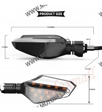 Set 2 Buc Semnalizare Fata Semnale LED universale M10 U8353 U8353  Semnalizare Moto LED Universale 65,00 lei 65,00 lei 54,62 ...