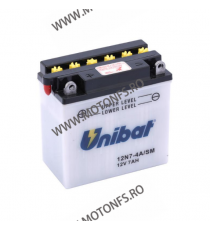 UNIBAT - Acumulator cu intretinere 12N7-4A-SM (Yuasa: 12N7-4A) 137 x 76 x 134 U295-220-SM-1 UNIBAT UNIBAT Acumulator 190,00 l...