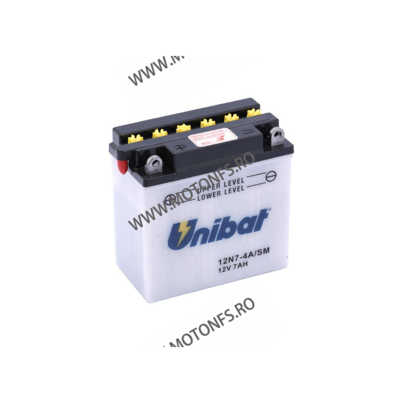 UNIBAT - Acumulator cu intretinere 12N7-4A-SM (Yuasa: 12N7-4A) 137 x 76 x 134 U295-220-SM-1 UNIBAT UNIBAT Acumulator 190,00 l...