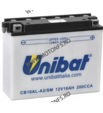 UNIBAT - Acumulator cu intretinere CB16AL-A2-SM (Yuasa: YB16AL-A2) l/b/h 205 x 70 x 162 U295-284-SM UNIBAT UNIBAT Acumulator ...