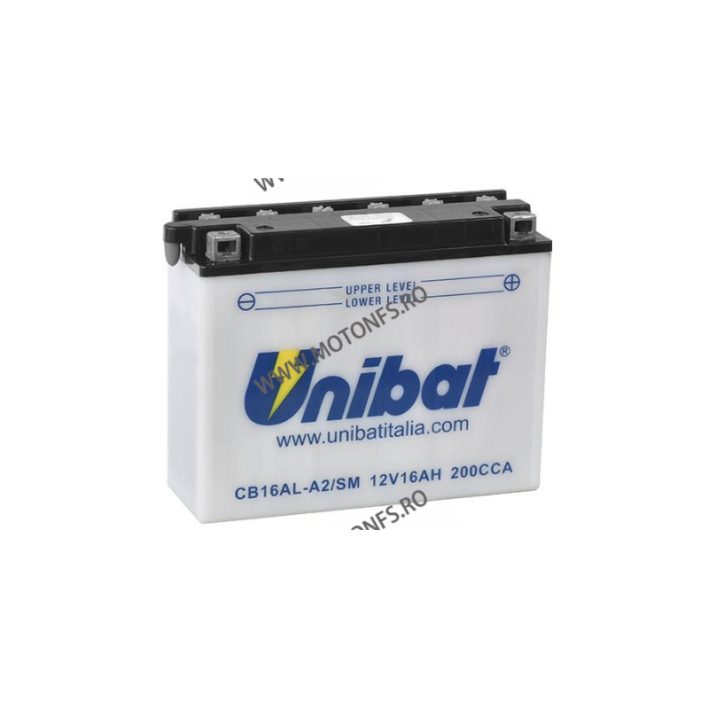 UNIBAT - Acumulator cu intretinere CB16AL-A2-SM (Yuasa: YB16AL-A2) l/b/h 205 x 70 x 162 U295-284-SM UNIBAT UNIBAT Acumulator ...