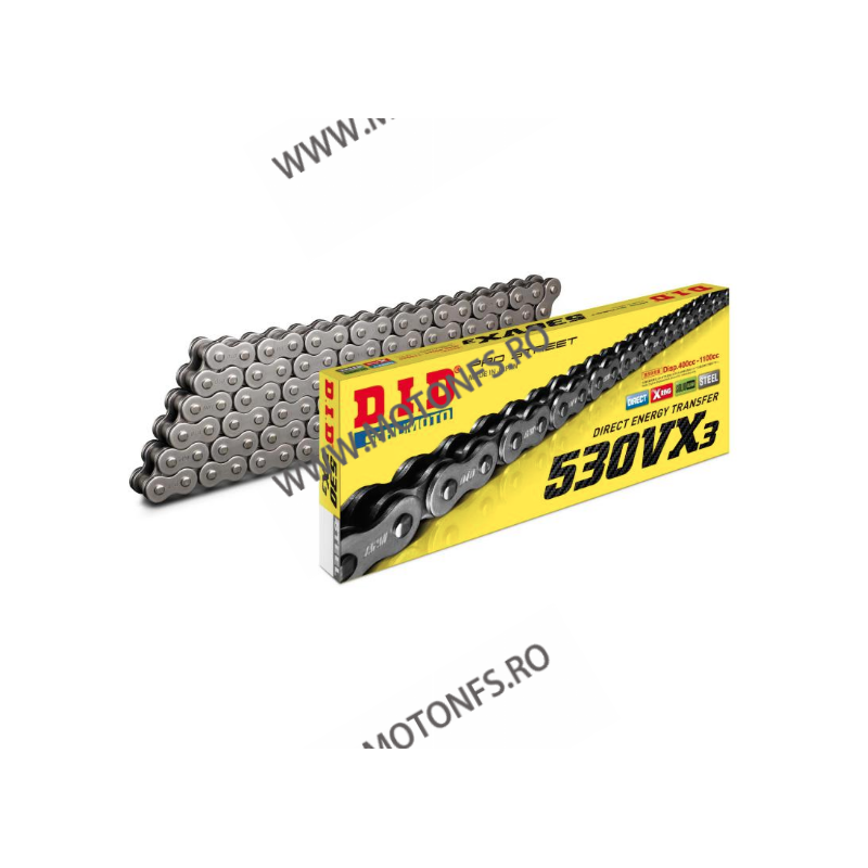 DID - Lant 530VX3 cu 102 zale - X-Ring 1-660-102 DID RACING CHAIN Acasa 393,00 lei 353,70 lei 330,25 lei 297,23 lei -10%