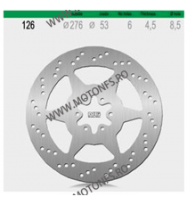 NG - Disc frana (spate) NG126 - HONDA NTV 510-0126 NG BRAKE DISC NG Discuri Frana 524,40 lei 524,40 lei 440,67 lei 440,67 lei