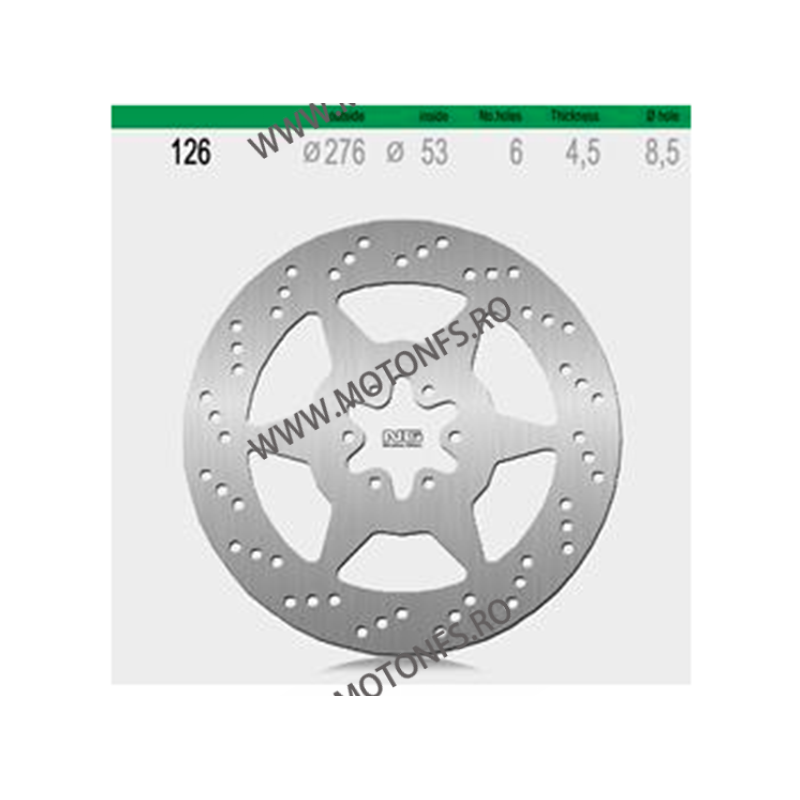 NG - Disc frana (spate) NG126 - HONDA NTV 510-0126 NG BRAKE DISC NG Discuri Frana 524,40 lei 524,40 lei 440,67 lei 440,67 lei