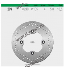 NG - Disc frana (spate) NG209 - SILVERWING / TRANSALP 510-0209 NG BRAKE DISC NG Discuri Frana 367,20 lei 367,20 lei 308,57 le...