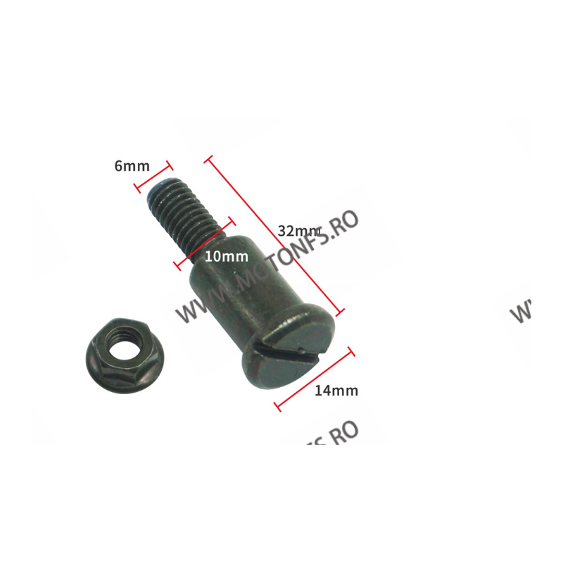 SURUBURI FILETUL 6MM / 10MM LUNGIMEA 32MM PENTRU MANETA AMBREIAJ / FRANA UNIVERSAL HONDA YAMAHA SUZUKI KAWASAKI OYM6L OYM6L  ...