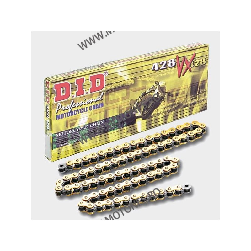 DID - Lant 428VX cu 148 zale - [Gold] X-Ring 1-355-148 DID RACING CHAIN Acasa 422,00 lei 379,80 lei 354,62 lei 319,16 lei -10%