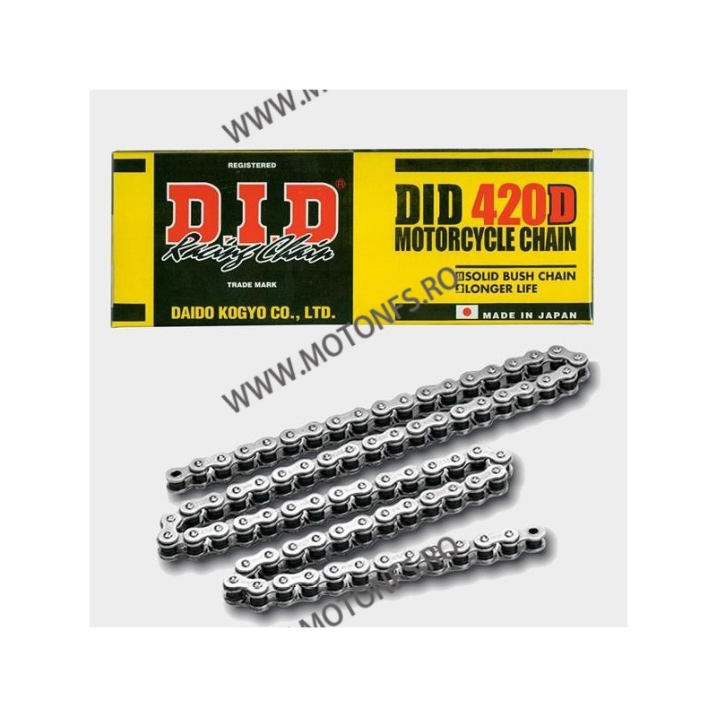 DID - Lant 420D cu 138 zale - Standard 1-201-138 DID RACING CHAIN Acasa 88,00 lei 79,20 lei 73,95 lei 66,55 lei -10%