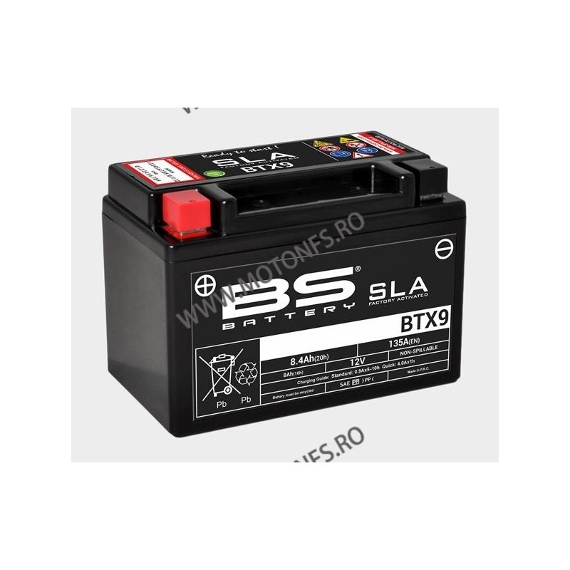 BTX9-BS Baterie fara intretinere BS-BATTERY (YTX9-BS) 700.300621 / 297-330 BS BATTERY BS BATTERY 261,00 lei 234,90 lei 219,33...