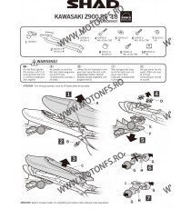 Kit de prindere cutie Top Master SHAD K0ZR98ST Fitting kit JUST compatible with big rack (ref. D1B40PAR o D1B48PAR) 130.K0ZR9...