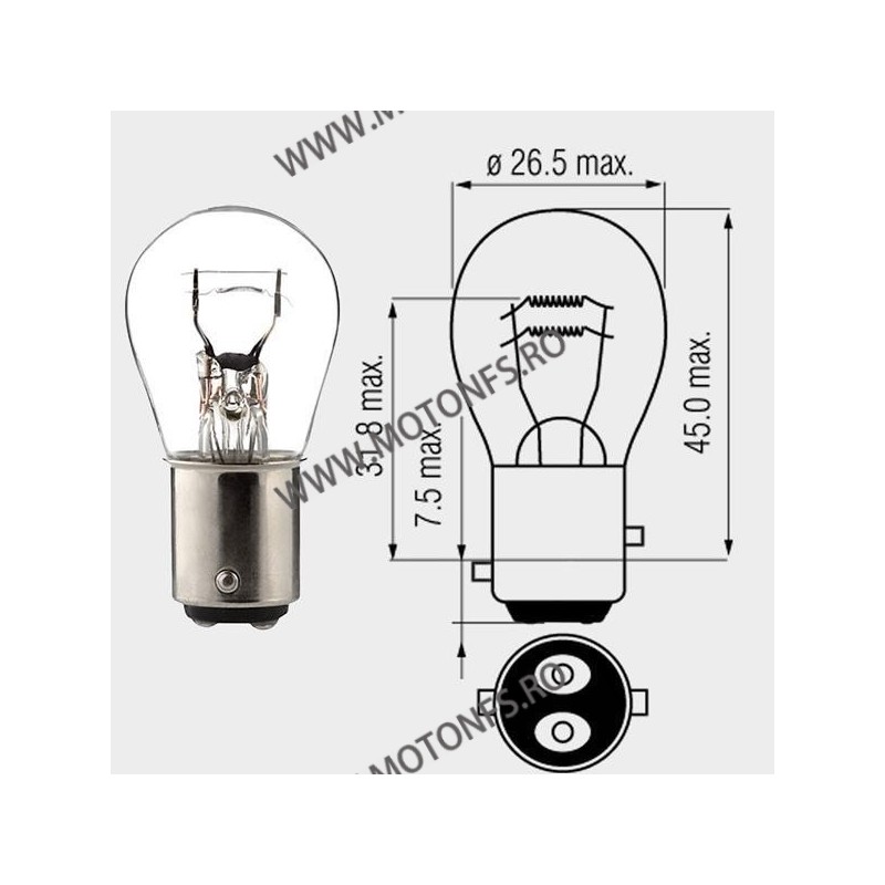 10/5W BAY15D Motopro - Bec normal 12V - 260-33 MOTOPRO Becuri Normale 12V 7,00 lei 7,00 lei 5,88 lei 5,88 lei