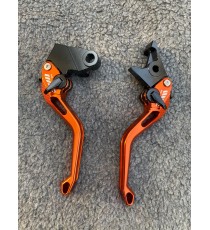 ZX6R ZX9R ZX10R Z1000 (Z750 2007-2012not Z750S ) Kawasaki Set Manete Scurte 5D Prelucrare Cnc Verde M5DPOR-F14/K828  Manete C...