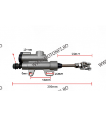 Pompa frana Negru Cu Geam Contol Nivel ATV - motocicleta universala OC6U6 OC6U6  Pompa Frana Universale 90,00 lei 90,00 lei 7...