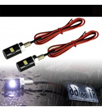 Set 2 Buc Led-uri numar / luminare numar / motocicleta / scuter / atv / universal YJ01K  Suport Numar Universal Si Lumia 30,0...