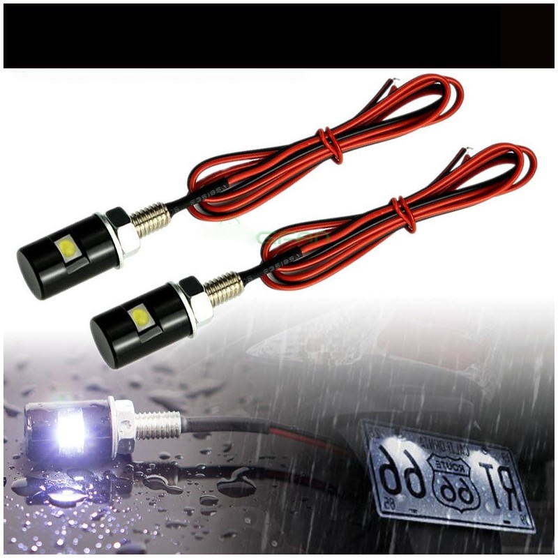 Set 2 Buc Led-uri numar / luminare numar / motocicleta / scuter / atv / universal YJ01K  Suport Numar Universal Si Lumia 30,0...