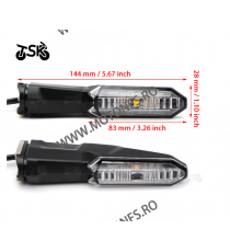 ER-6N ER-6F Ninja Versys ZX-6R ZX-10R ZX-25R Kawasaki Set 2Buc Semnalizare Cu LED Pentru Carena Omologat TSK-0790200B  Semnal...