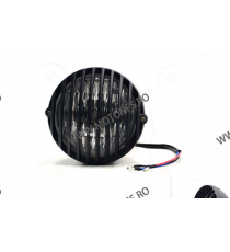 Far 5 Inch 12v LED Cu Grile Protectie cafe racer chopper, bobber Material Din Aluminiu 2OYUD 2OYUD  Faruri Moto Universale 16...