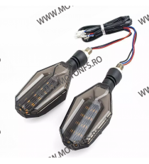 Set 2 Buc Semnale LED universale Lumina semnal -Galben / Lumina Pozitie - Alb 909  Semnalizare Moto LED Universale 60,00 lei ...