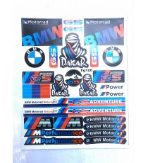 Set Autocolant / Stickere 25cmx30cm Pentru Carena Moto BMW Motorrad Motorsport Gs Adventure M Performance H66HK  Autocolant /...