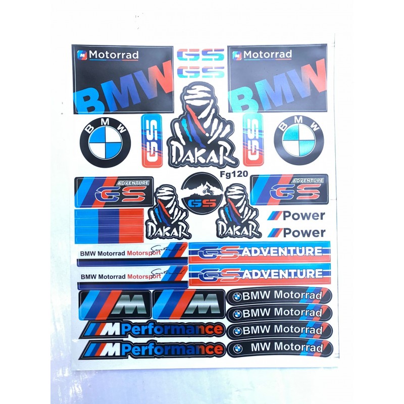 Set Autocolant / Stickere 25cmx30cm Pentru Carena Moto BMW Motorrad Motorsport Gs Adventure M Performance H66HK  Autocolant /...