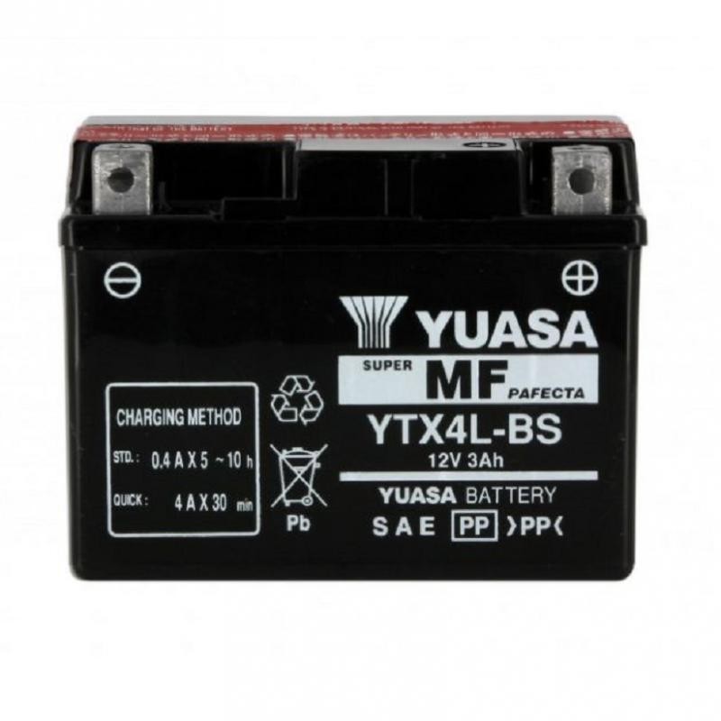 YUASA Japan - Acumulator AGM fara intretinere YTX4L-BS	12V 3Ah, Dimensions 114x71x86mm, JIS standard YTX4L-BS 707.12.93 / YU-...