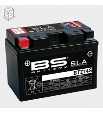 BTZ14S-BS (YTZ14S-BS) Maintenance free battery - max. 20° tilt BS-BATTERY Dimensiuni	150x88x110mm 700.300698 / 297-682 BS BAT...