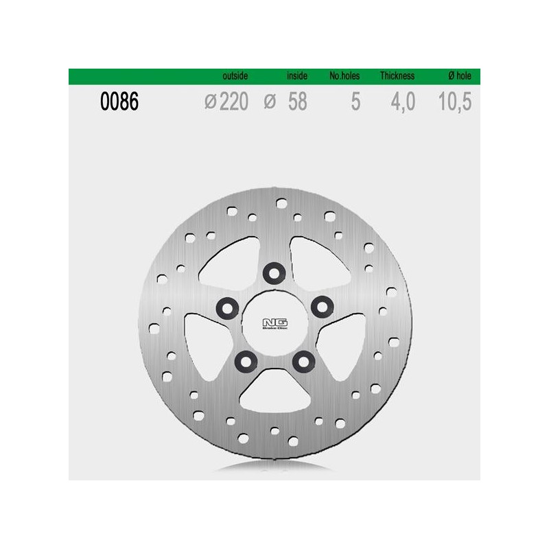 NG - Disc frana (fata) NG086 - KYMCO 250 510-0086 NG BRAKE DISC NG Discuri Frana 280,00 lei 280,00 lei 235,29 lei 235,29 lei