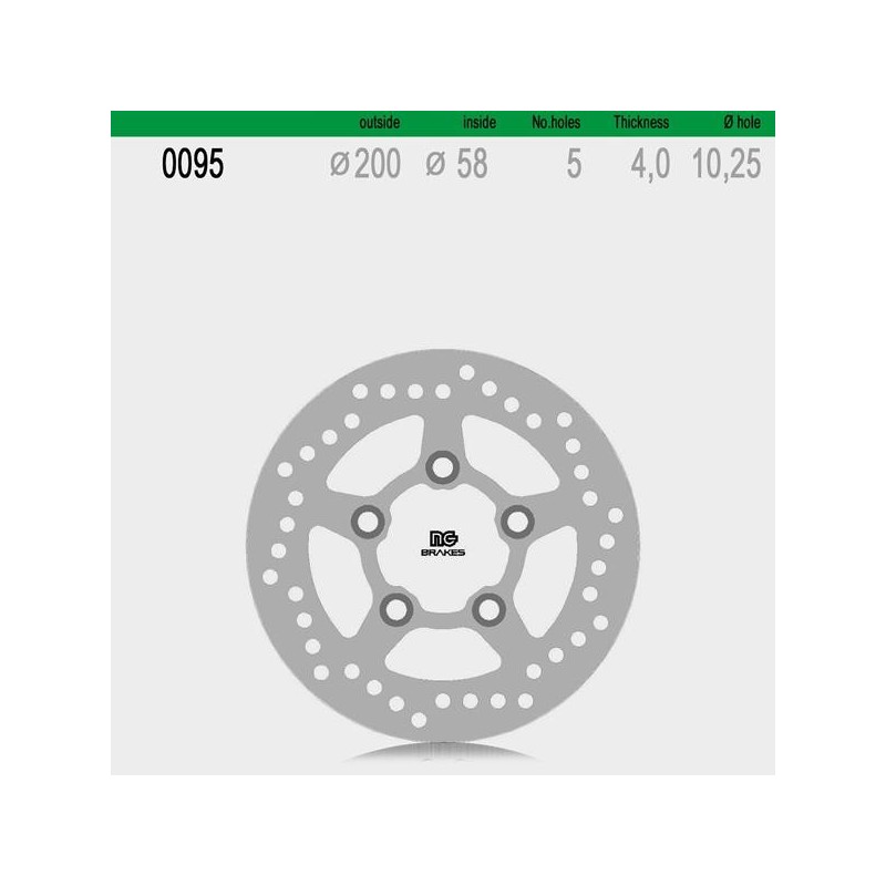 NG - Disc frana NG095 - KYMCO 150, 250 2000-2005 510-0095 NG BRAKE DISC NG Discuri Frana 285,00 lei 285,00 lei 239,50 lei 239...