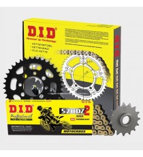 DID - kit lant Yamaha WR125 1999- 2001, pinioane 13/48, lant 520DZ2-118 Gold MX Racing Standard 122-018 DID RACING CHAIN Kit ...