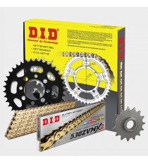 DID - kit lant Yamaha XJR1300 (lant Gold), pinioane 17/38, lant 530ZVM-X-110 Gold X-Ring 122-901-1 DID RACING CHAIN Kit Yamah...