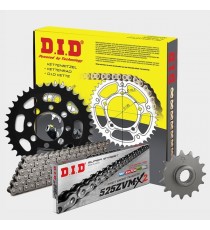 DID - kit lant Ducati Multistrada V4 2021- Contine pinioane 16/42 si lant 525ZVM-X2-124 X-Ring 125-147 DID RACING CHAIN Kit D...