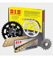 DID - kit lant Ducati 851/888SP/900SS- 1998 GOLD, pinioane 15/37, lant 520ZVM-X-098 Gold X-Ring 125-15-1 DID RACING CHAIN Kit...