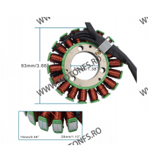 YBR250 2007 2008 2009 2010 2011 YS250 2014 2015 2016 2017  Yamaha Magneto Coil Generator Stator Alternator Bobina K079-933  A...