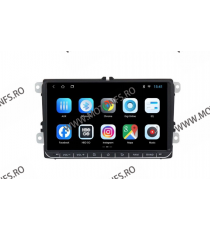 Navigatie Carplay,Android,GPS,Dedicata VW Passat B6,B7,Golf 5, 6,Jetta,Polo,Touran,WiFi,2 x USB,Bluetooth,Quad-Core A7 NGVW9 ...