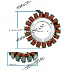 CFMOTO 500 / 625/ 800 2007-2016 115mm Mufa Etansa Cablu Lung Magneto Coil Generator Stator Alternator Bobina K079-867  Altern...