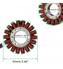 ATV Predator 500 2005-2007 Polaris ATV Predator 500 Generator 2005 2006 Magneto Coil Generator Stator Alternator Bobina K079-...