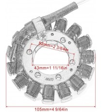 ZX636 Ninja ZX6R ABS 2013-2017 ZX1000 Ninja ZX10R 2011-2017 Kawasaki Magneto Coil Generator Stator Alternator Bobina K079-100...