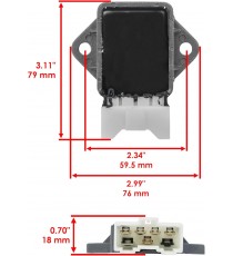 CB750 Sevenfifty CB1000 F Big One ST1100 A Pan European (ABS) /RC42 /SC30 /SC24/SC26 Releu Incarcare Regulator Tensiune XF646...