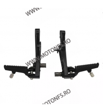 CBR600 F4 1999 2000 F4i 2001 2002 2003 2004 2005 2006 2007 Honda Set Complet pilot Scarite si Suporti scarite Negru xf060B 06...