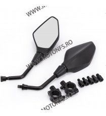 Set 2 Buc Oglinzi + Suportii 22mm+ Adaptor Suruburi M8 M10 Retrovizoare Moto Universal HONDA YAMAHA KAWASAKI SUZUKI ZF001-146...